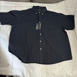Roundtree & Yorke Blue Casual Button Down Shirt